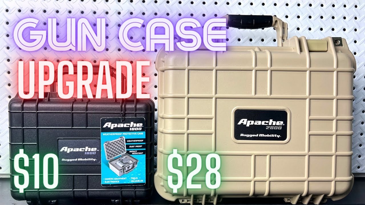 BEST Gun Case Upgrade for the Price! Sizes for pistol and rifle! APACHE