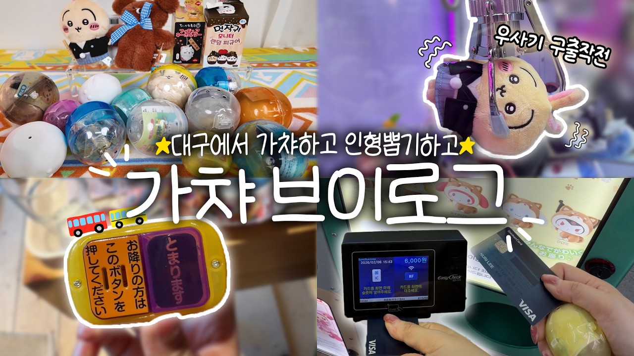 머글친구랑 같이 대구에서 가챠하고 인형뽑기하는 덕질여행하기!💛 치이카와, 산리오 귀여운거 다 뽑아버리자!