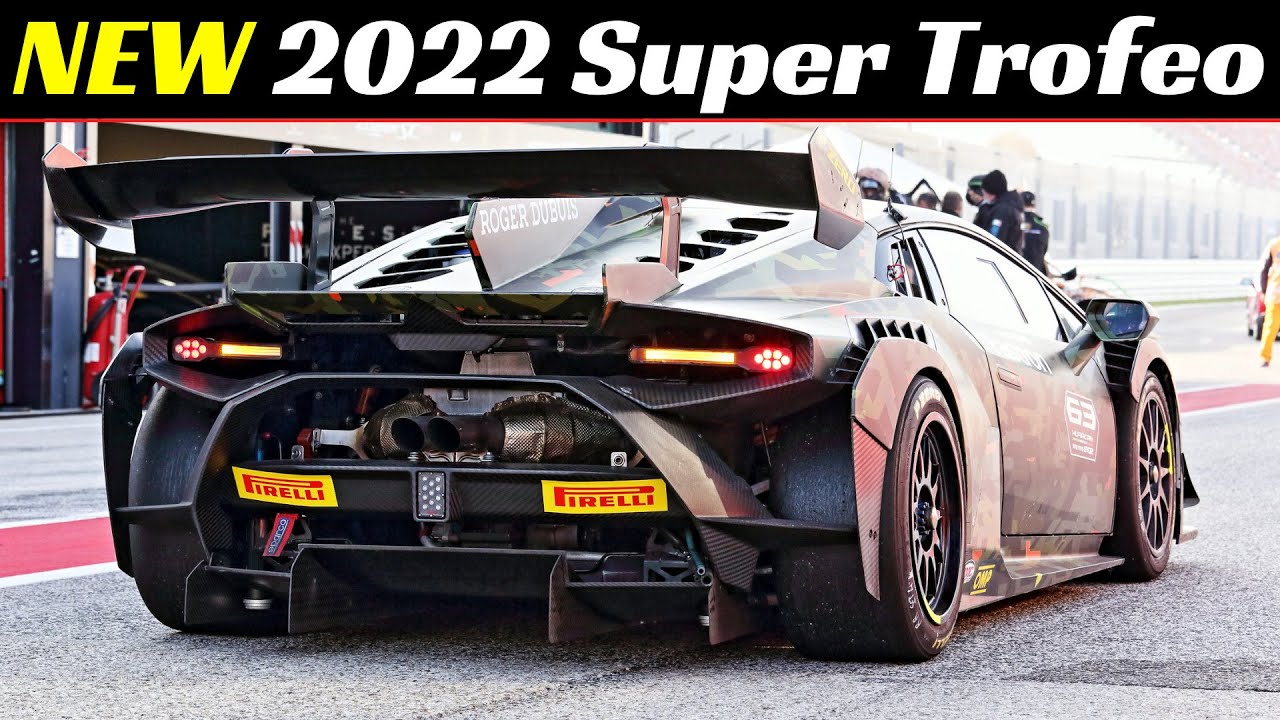 NEW 2022 Lamborghini Huracan Super Trofeo EVO2 - First Look & Track Laps at Misano Circuit