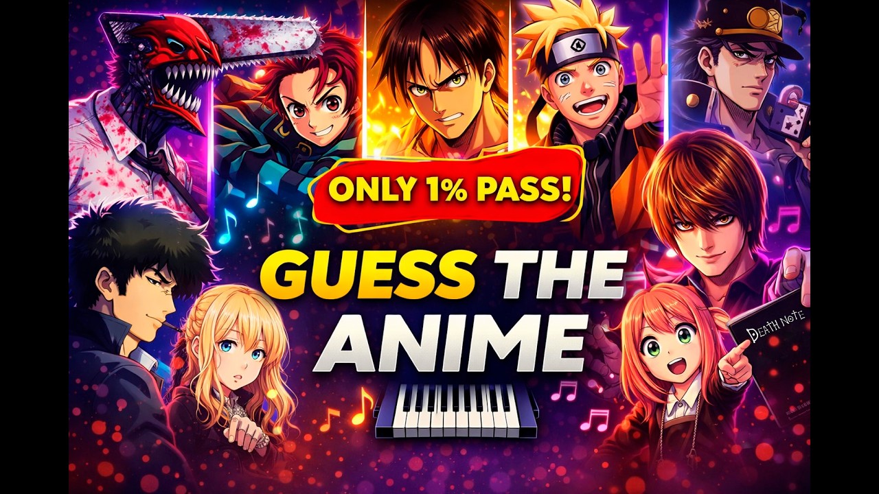 GUESS THE ANIME Part 1 [Piano Quiz]