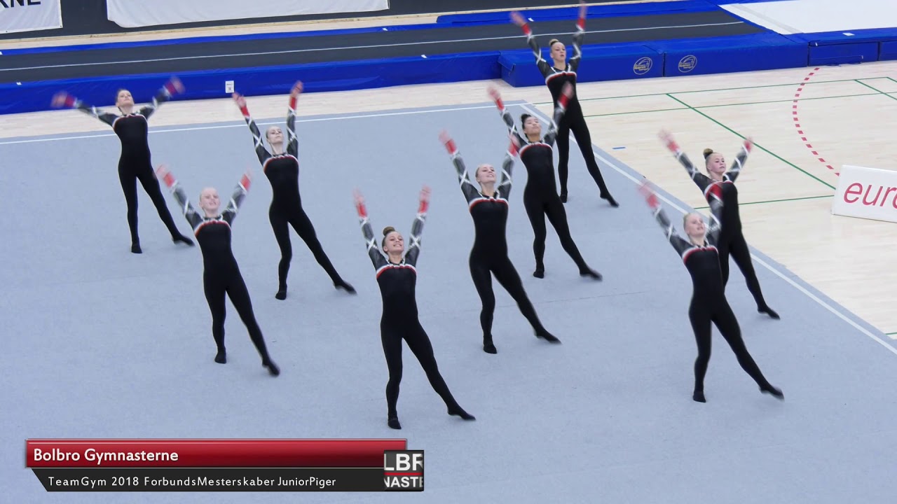 Bolbrogymnasternes juniorpiger 2018 scorede mere end 24  på gulvet ved FM2018