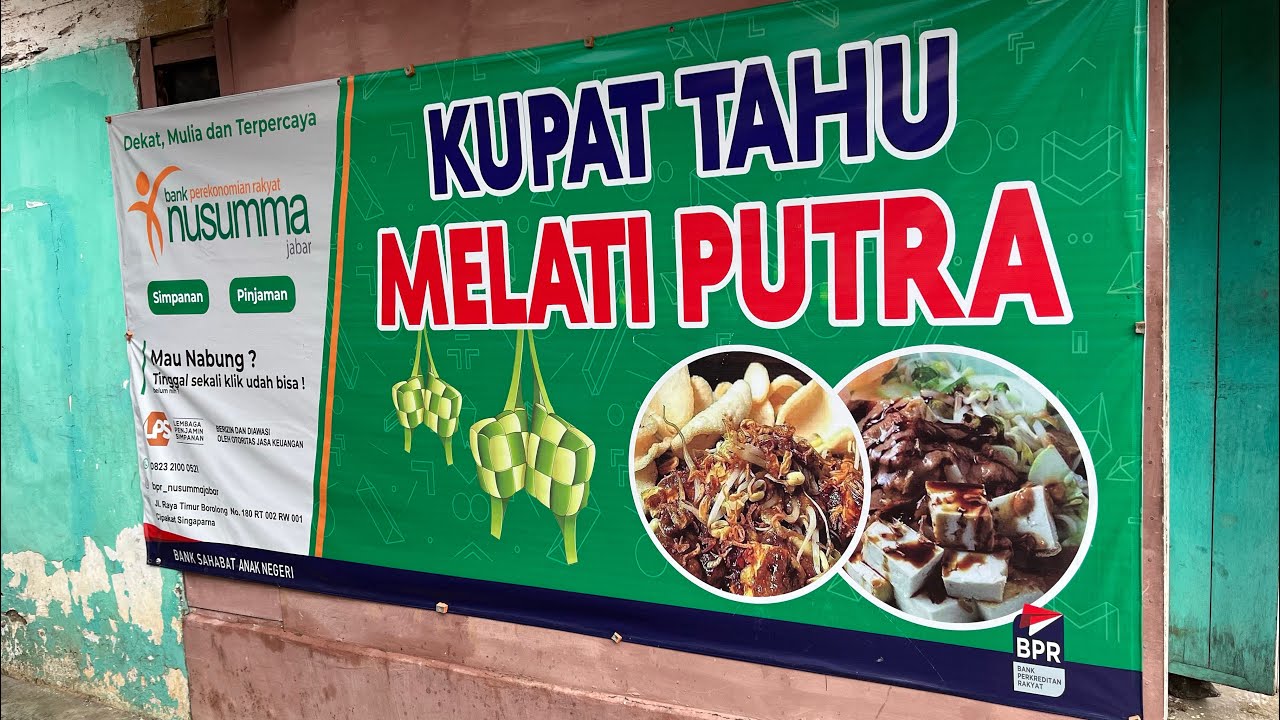 The 2nd generation selling Rajapolah jasmine kupat tahu #kupattahu #kupat  #culinary #foodstreet