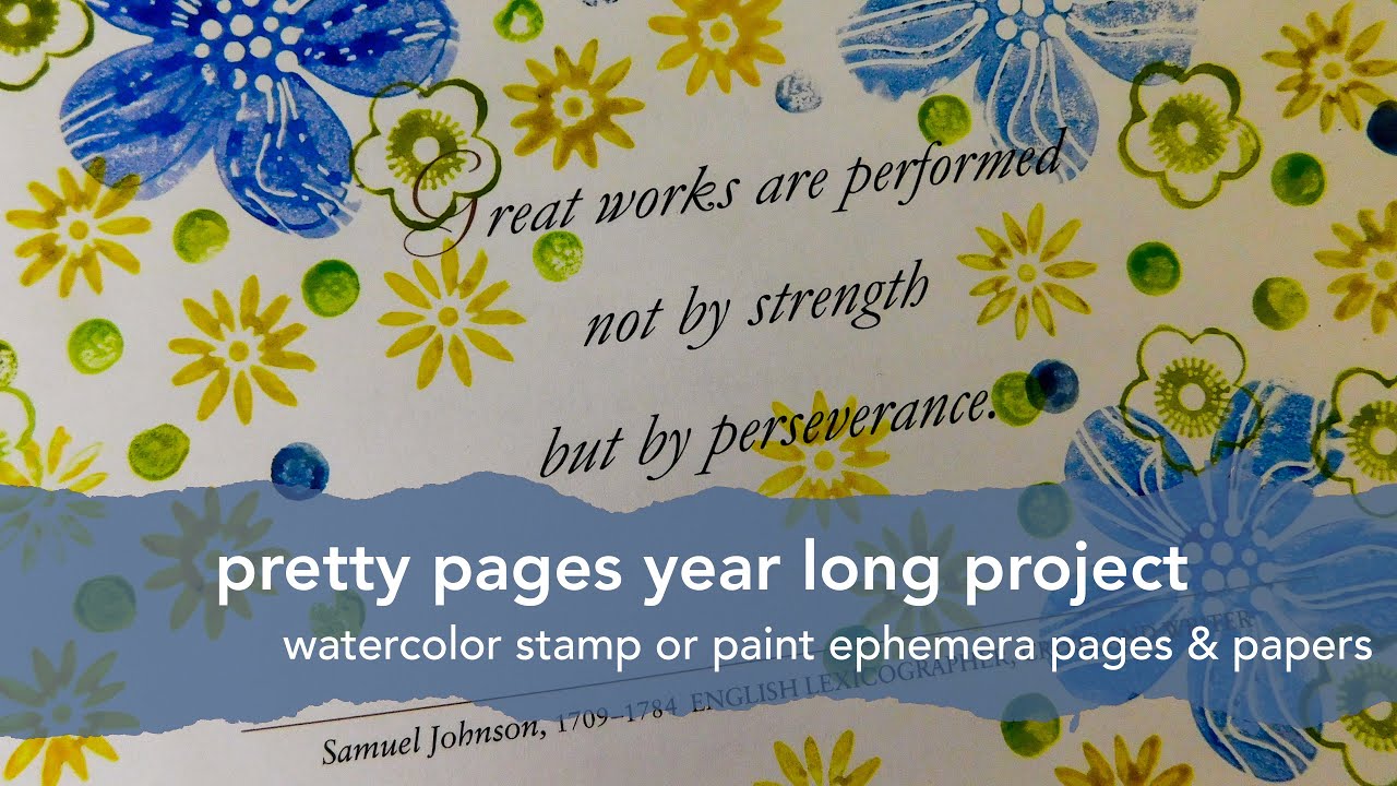 Годовой проект Pretty Pages - Espresso Press Design #junkjournal #ephemera