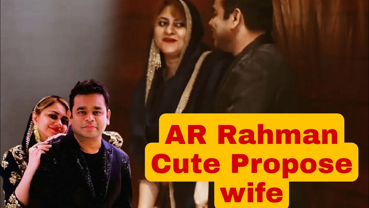 AR Rahman Cute Reactions With Wife | Ar rahman wife
