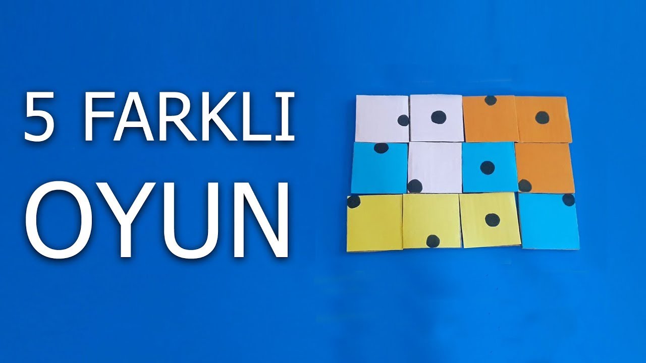 4 Yaş Eğitici Çocuk Oyunları - Okul Öncesi Evde Anaokulu Etkinlikleri 5 Adet Örnek
