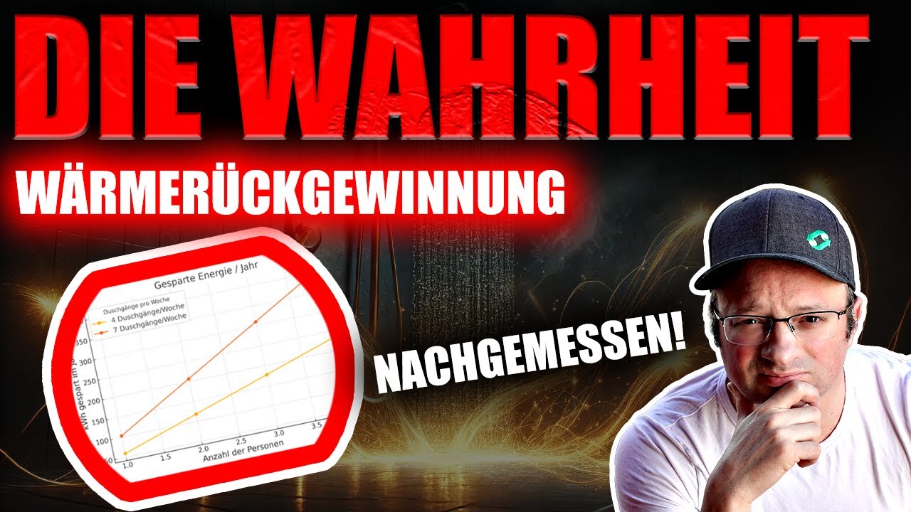 1 ganzes JAHR getestet: Bringt W&auml;rmer&uuml;ckgewinnung beim Duschen wirklich was?!