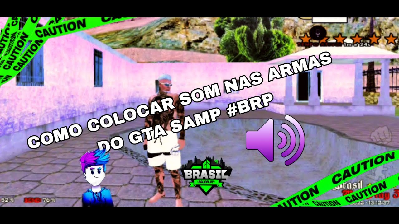 COMO COLOCAR SOM MODIFICADO NAS ARMAS DO GTA SAMP #brasilroleplaynotopo #brasilroleplay