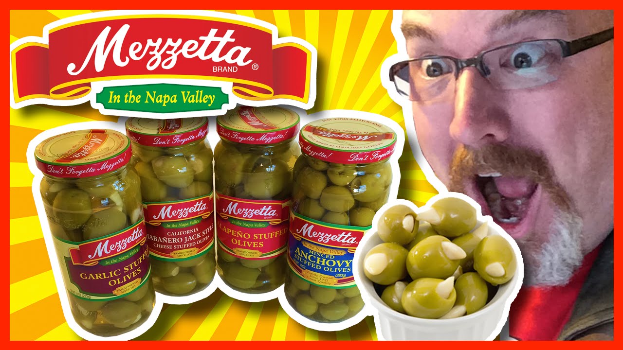 Mezzetta Olive Review - Anchovy Stuffed, Garlic, Habanero Cheese, Jalapeño