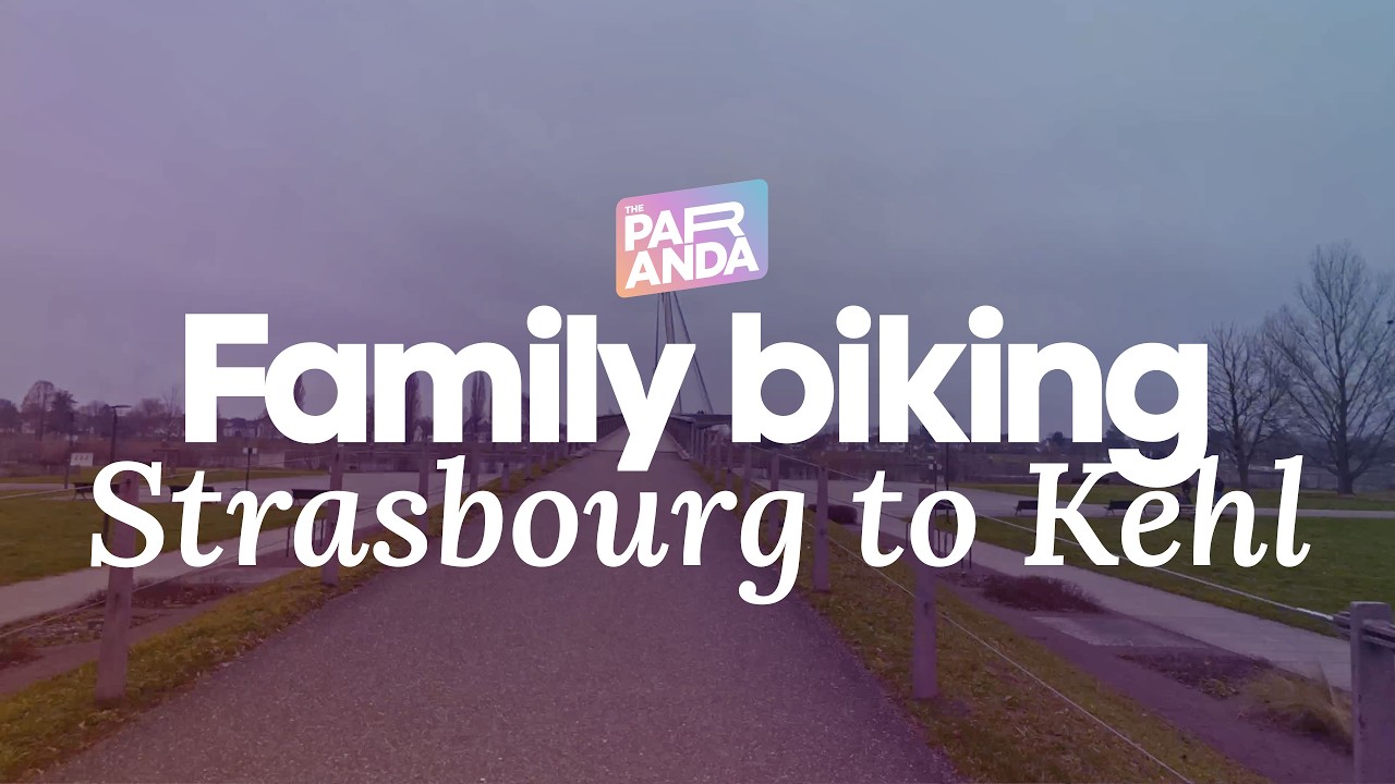 Family Biking Strasbourg to Kehl 4K 60p