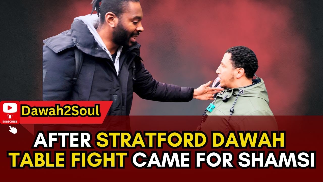 Shamsi On Stratford Dawah Table Fight When Mental David Came To Make Troubles! Speakers Corner