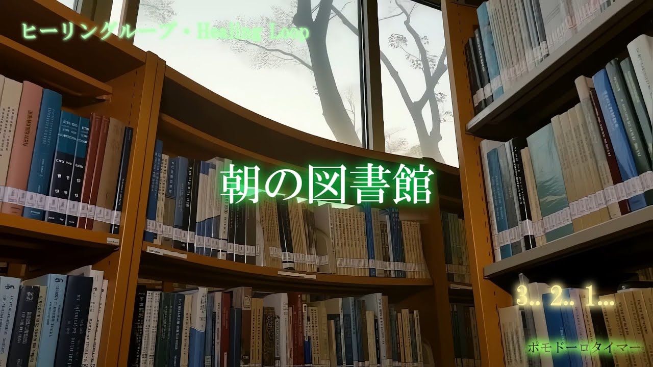 【ヒーリング ループ/Healing Loop】朝の図書館 — シンセパッドで集中 癒し うっとり 夢音安眠 森撫心寝 瞑想快楽 BGM MV