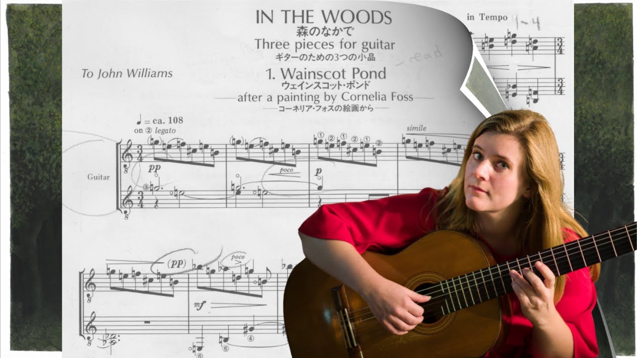 Kristina Vårlid plays Tōru Takemitsu: In The Woods (Score Video)