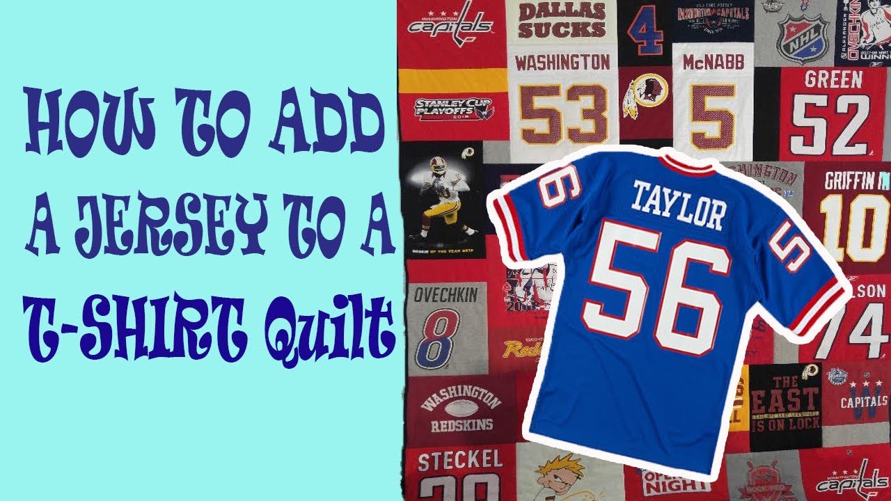 How to Add a Jersey to a T-Shirt Quilt