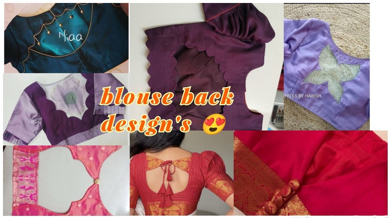 Blouse back design's 2024 latest design's 😍