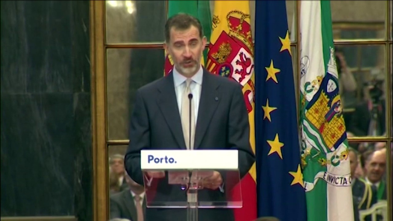 Entrega de llaves de la Ciudad de Oporto a SS.MM. los Reyes