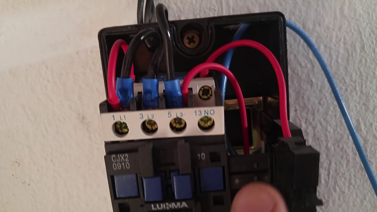 Ligação parte elétrica compressor de ar trifásico