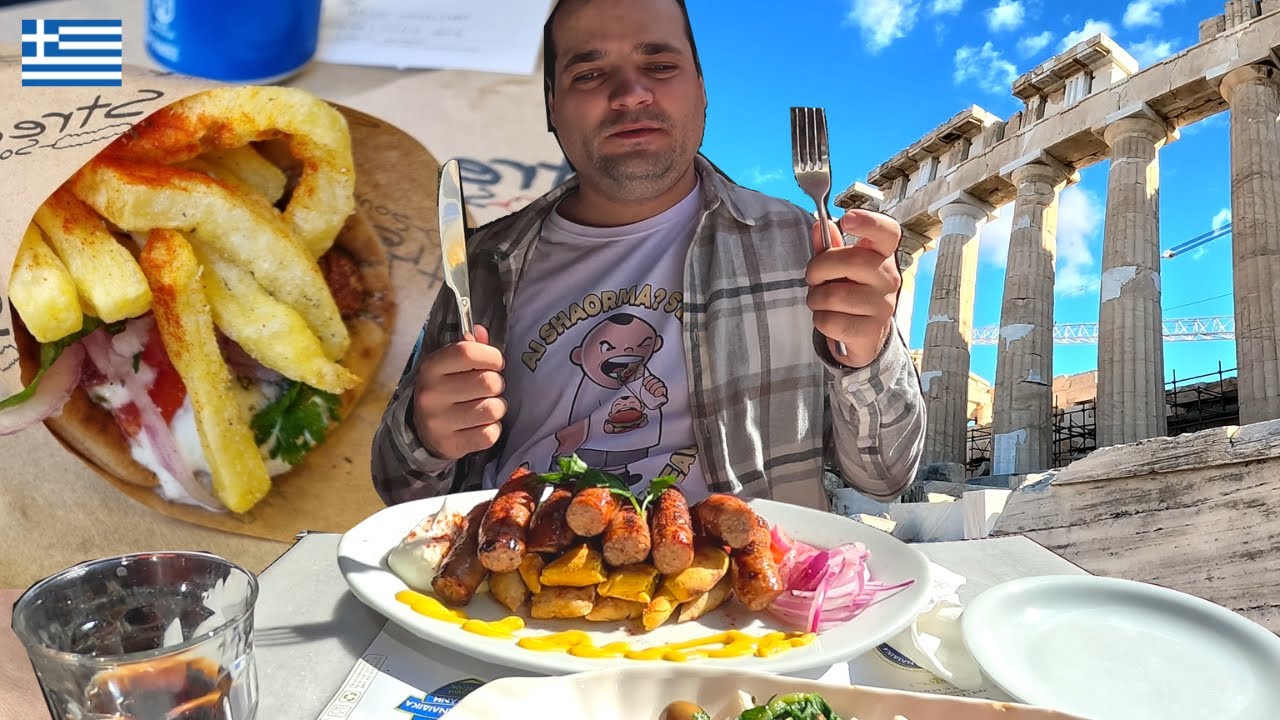 AM VIZITAT TEMPLE GRECESTI SI AM BAGAT GYROS, SOUVLAKI SI CARNACIORI (ATENA)