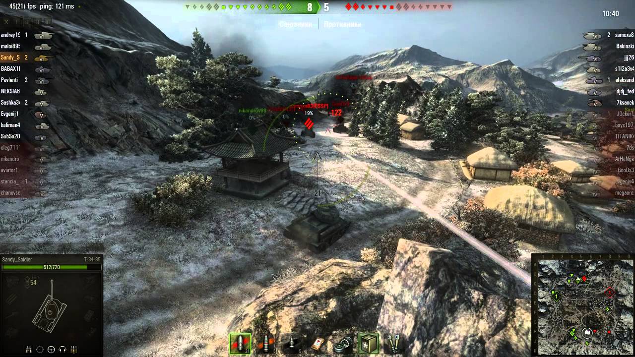 WOT: Священная долина - Т-34-85 - 7 фрагов -