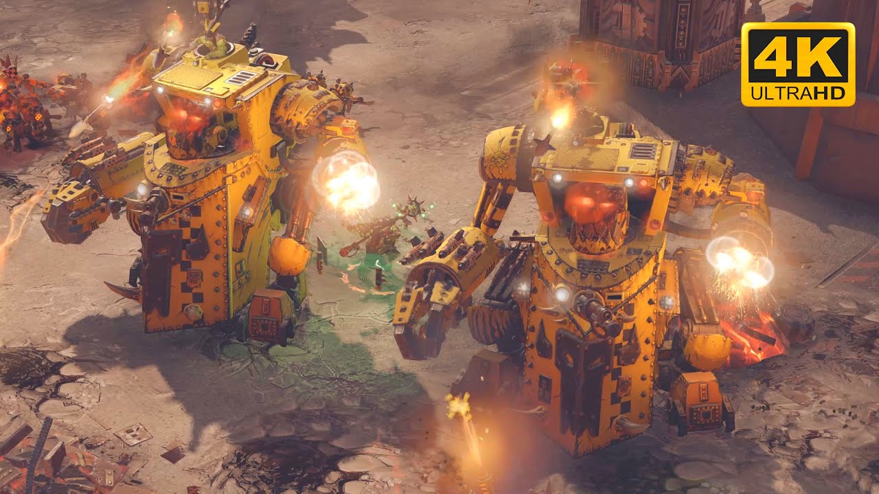 SUPER MASSIVE BATTLE! Space Marines vs Orks - Direct Strike Mod - Cinematic Video - Dawn Of War 3