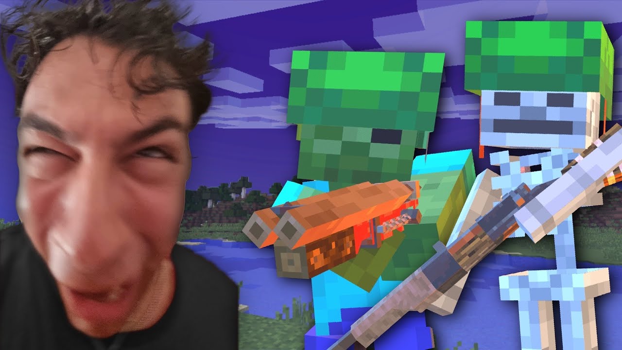Le he dado Armas a TODO Minecraft... (los mobs también)