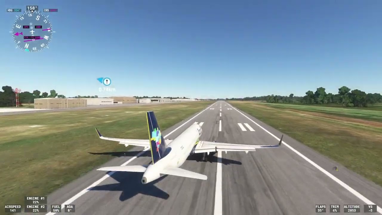 Pousando na minha cidade no microsoft flight simulator 2020
