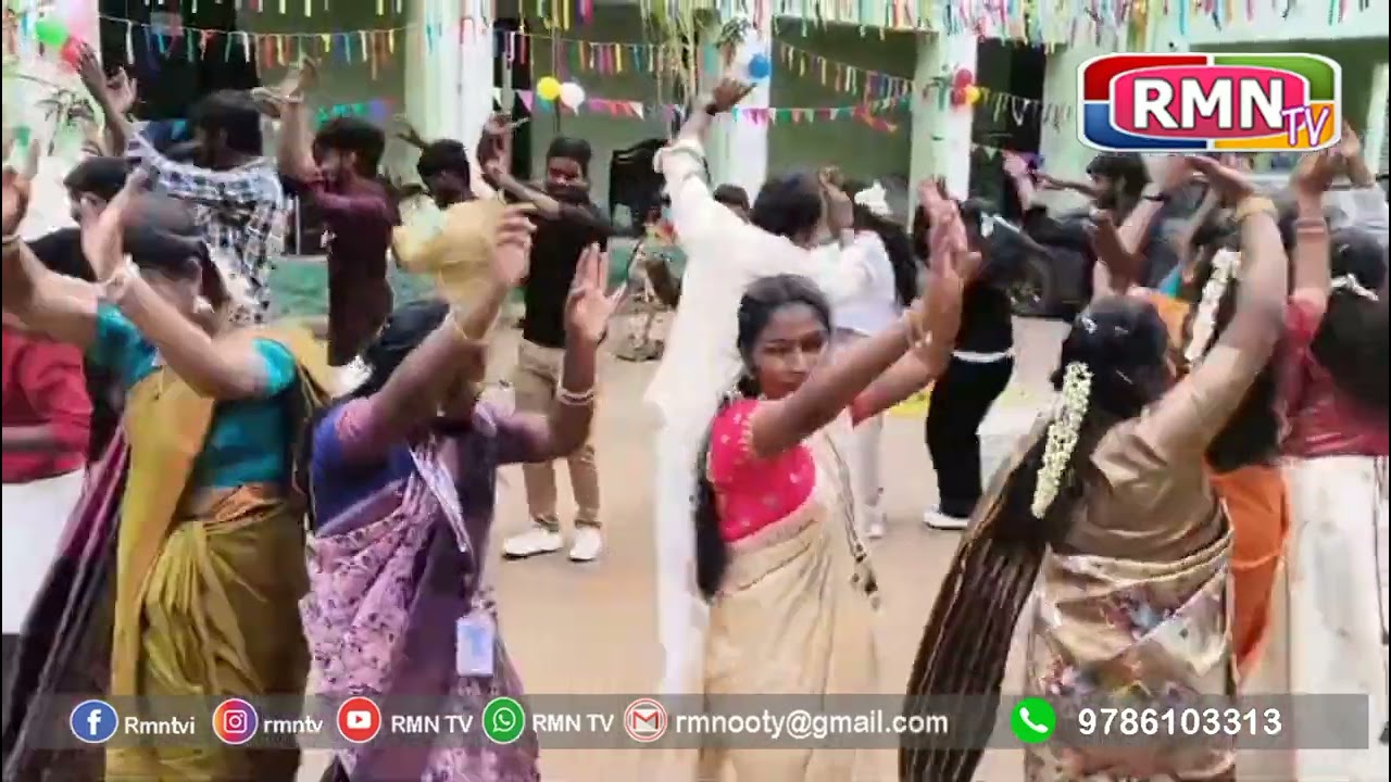 குன்னூரில் ஆடல் பாடங்களுடன் கோலாகலமாக அரசு கலை மற்றும் அறிவியல் கல்லூரில் கொண்டாடபட்ட பொங்கல் விழா