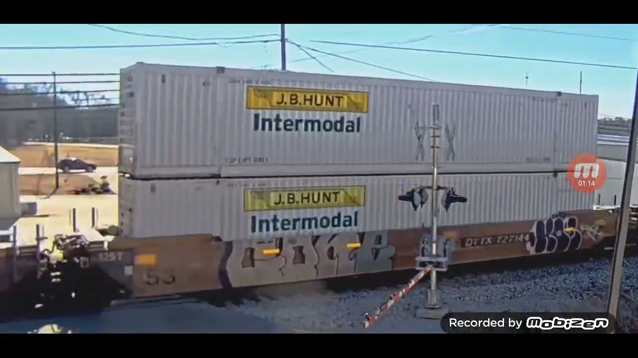 BNSF 6406, 6848 & 8196 Intermodal Train 