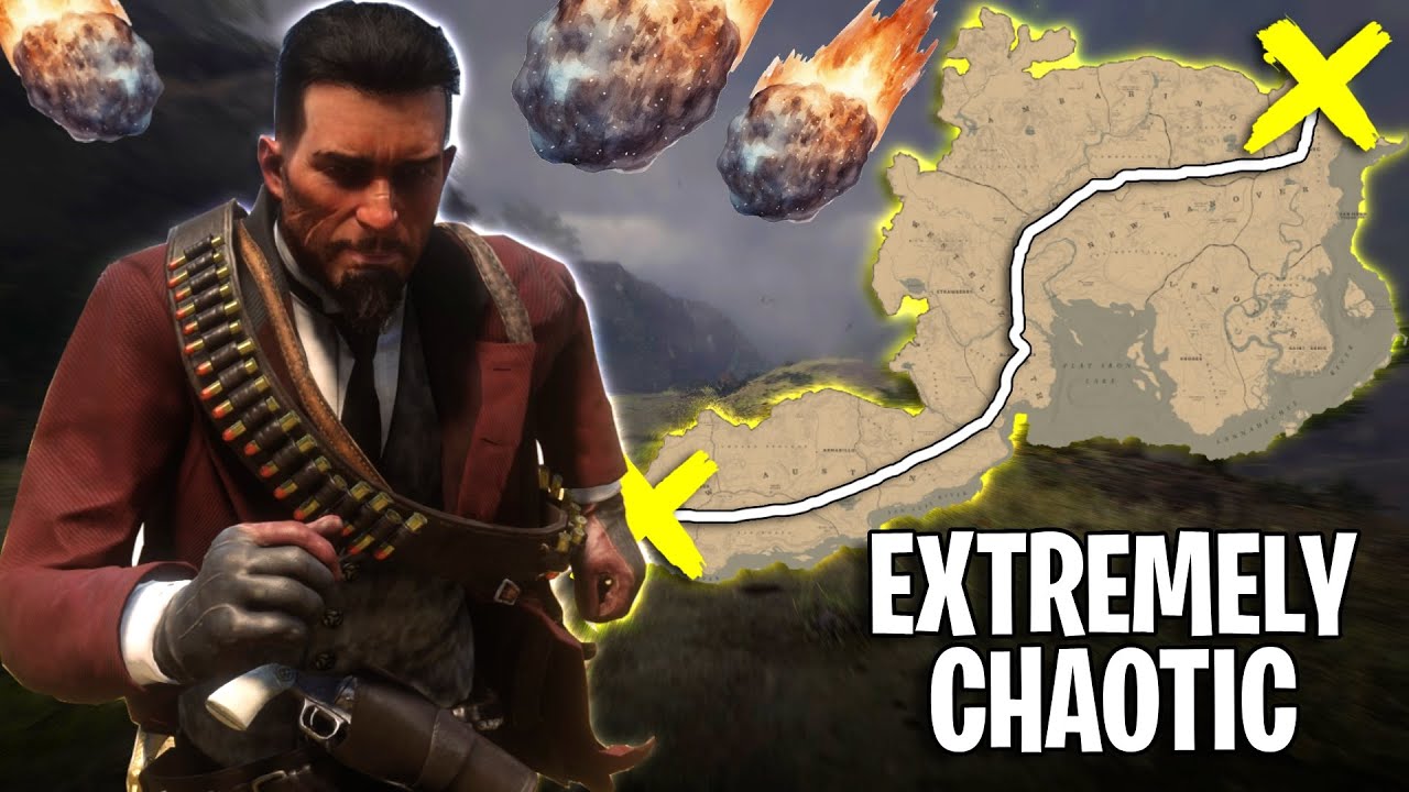 Crossing The Red Dead Redemption 2 Map During The End Of The World