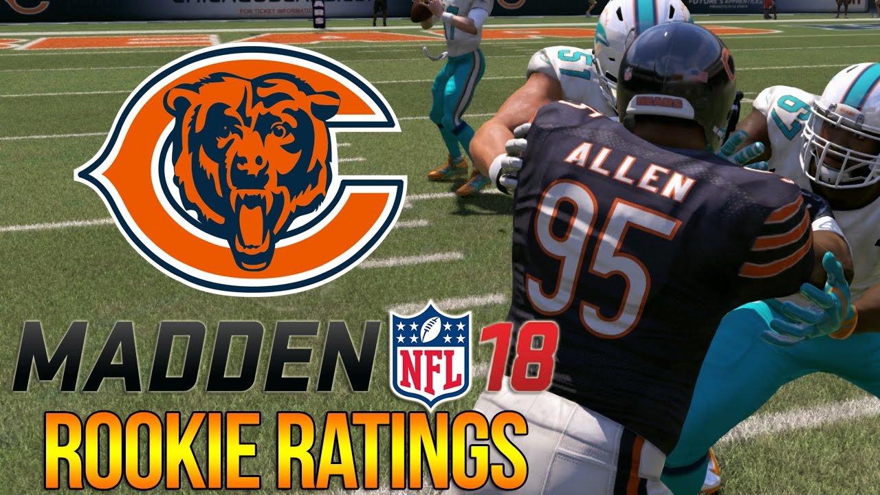 Madden 18 Rookie Ratings | Jonathan Allen, Teez Tabor + Zay Jones | Chicago Bears | C4's Roster
