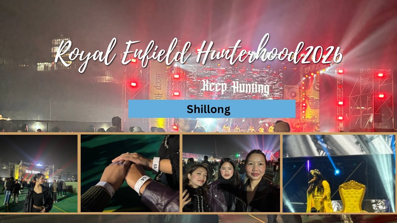 Royal Enfield Hunterhood 2026 in Shillong 🪩💃🏼