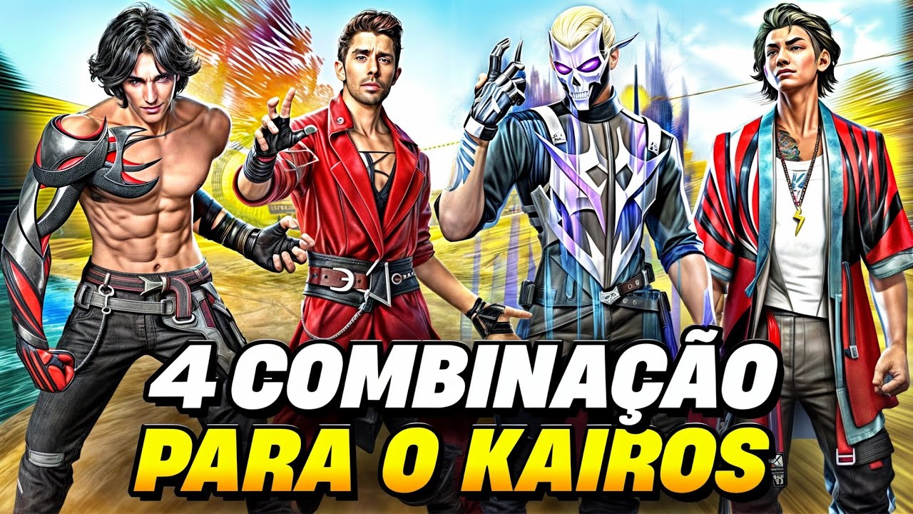 4 COMBINAÇÕES PARA JOGAR COM O KAIROS NO FREE FIRE EM 2024 !