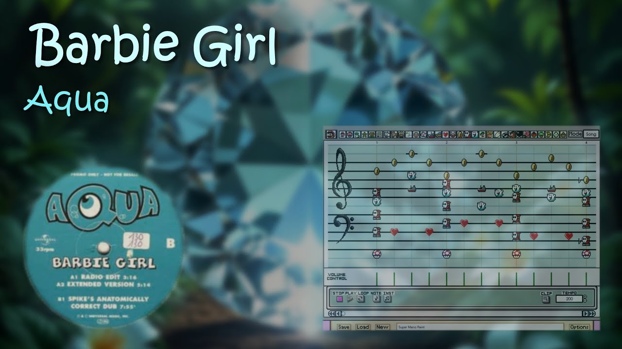 BARBIE GIRL by Aqua but it's a Super Mario Paint cover in the Final Fantasy VI soundfont [432 Hz]