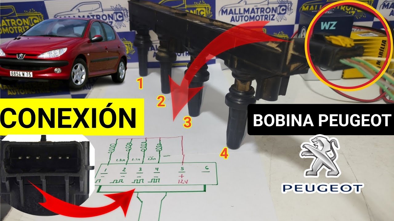 PROBAR BOBINA PEGOUT 307 CITROEN COIL C4 C5 C8 308 407 807 CONEXIÓN SOLUCIÓN ENCENDIDO BUJIAS