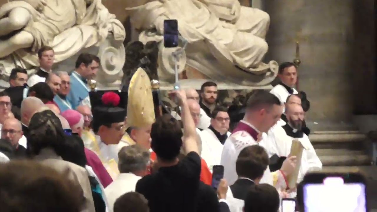Pellegrinaggio Ad Petri Sedem 2025: Ingresso del celebrante, Cardinale Burke