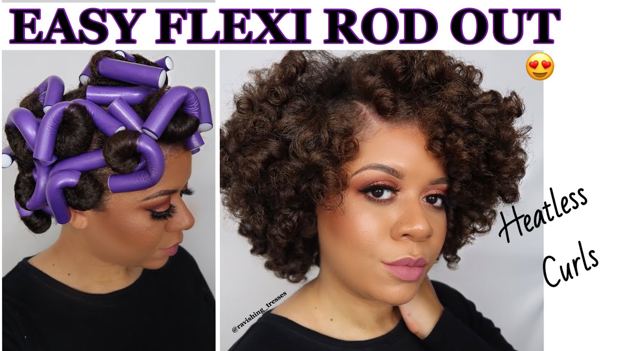 How to: EASY Flexi Rod Set on Natural Hair | Natural Hair Styles