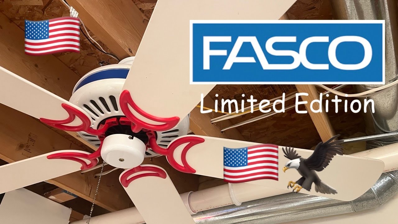 Потолочный вентилятор FASCO American Spirit, издание American Spirit 🇺🇸🇺🇸
