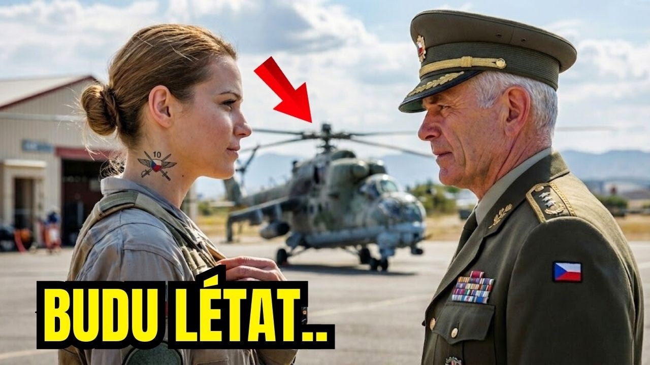 Smáli se její žádosti pilotovat Viper — Pak si ale generál všiml tetování na jejím krku.