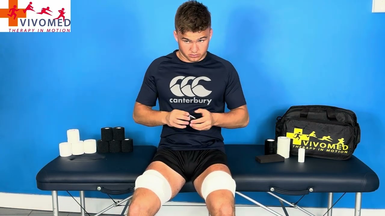 How to put on a locklift rugby lifting block - rugby thigh taping instructions