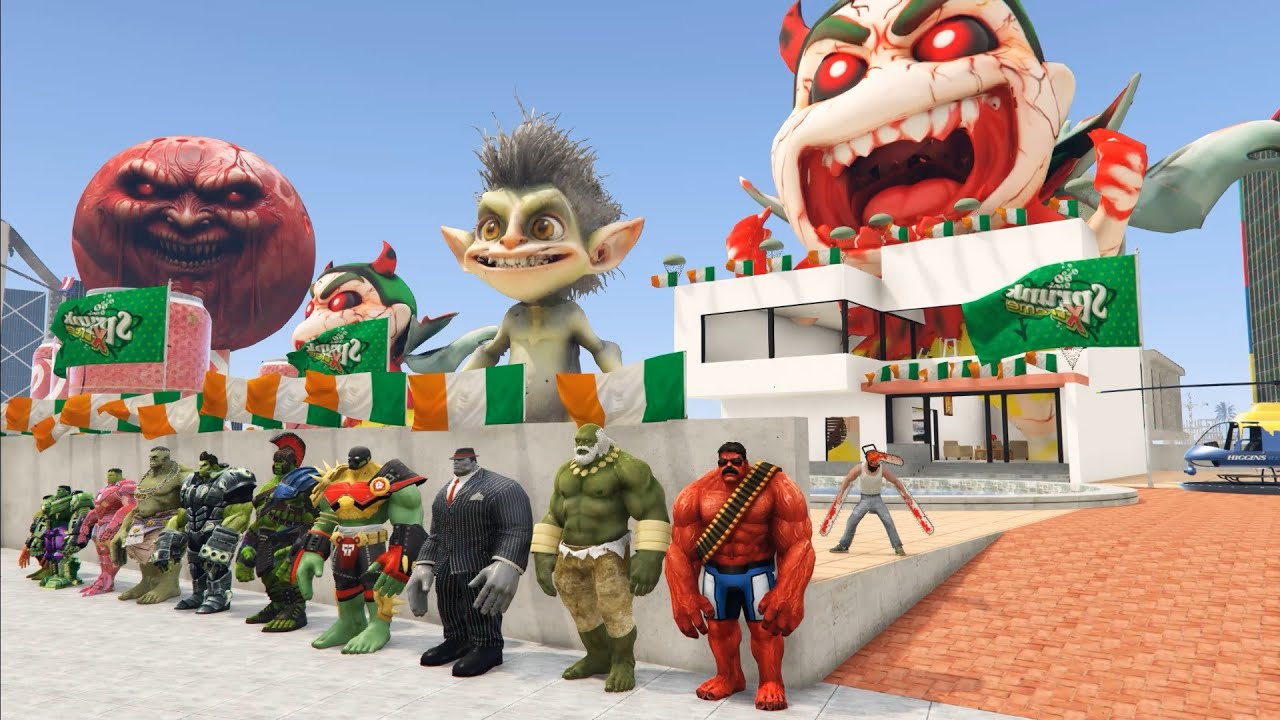 😱Franklin VS All HULK Hide And Kill in INDIAN BIKE DRIVING 3D 