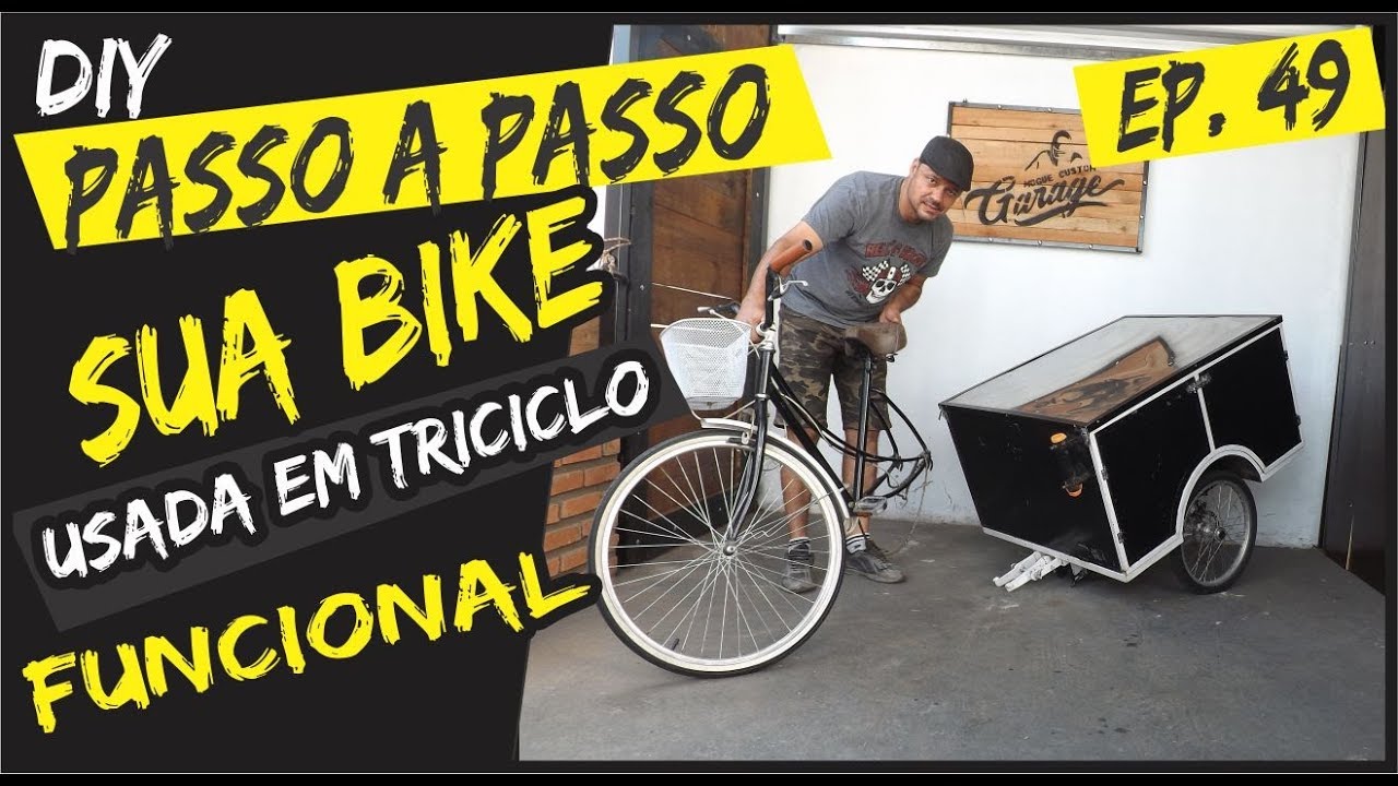 049# DIY - COMO FAZER UMA BICICLETA TRICICLO PASSO A PASSO