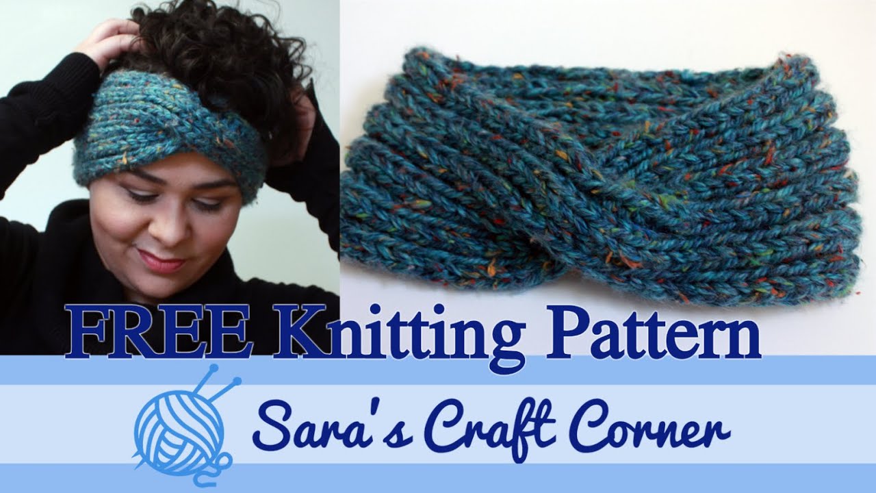 Chunky Turban Headband - FREE Knitting Pattern
