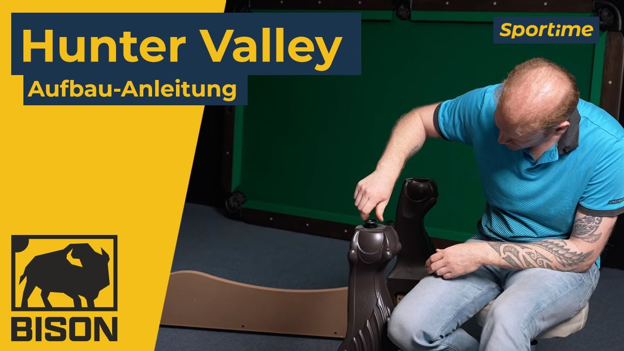 Aufbau-Anleitung Billardtisch Bison Hunter Valley