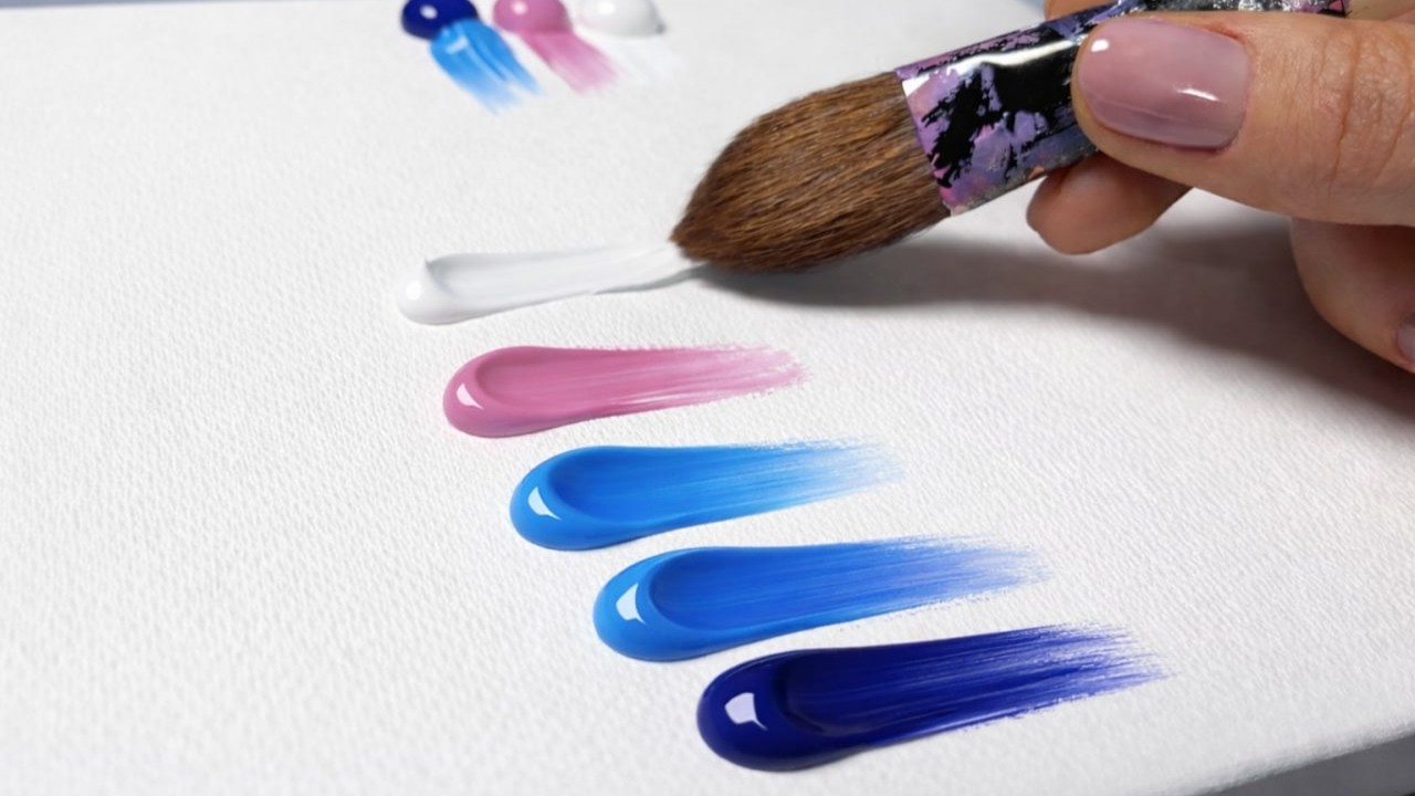 Relaxing Painting | SIMPLE Acrylic Painting for Beginners