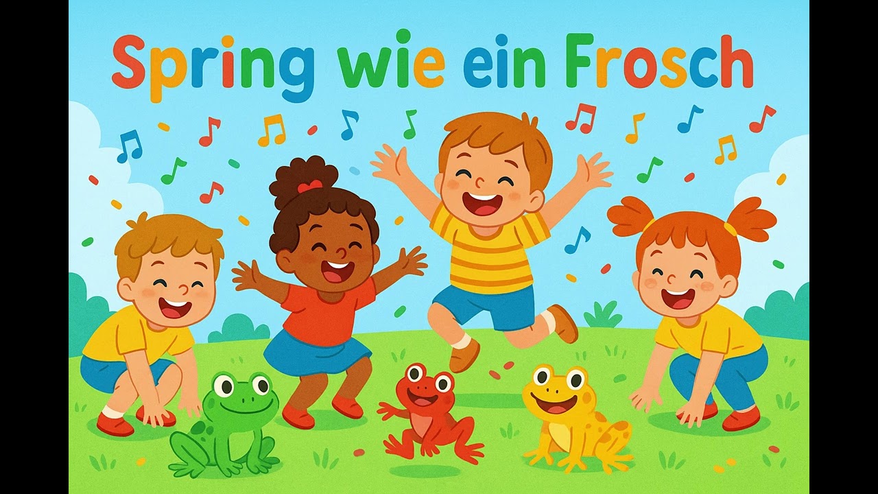 Spring wie ein Frosch 🐸 | Lustiges Kinderlied zum Mitsingen & Tanzen | Für Eltern & Kita