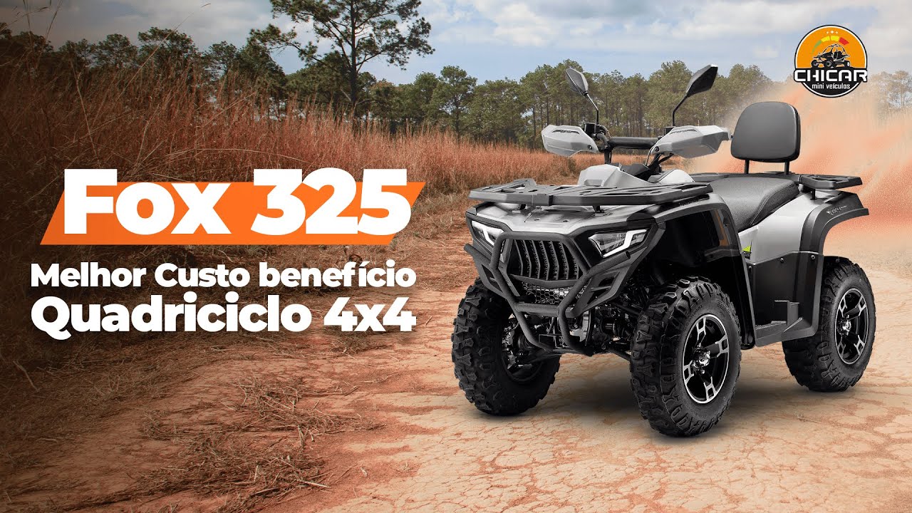 Quadriciclo 4x4 com o melhor Custo Benefício - Fox 325