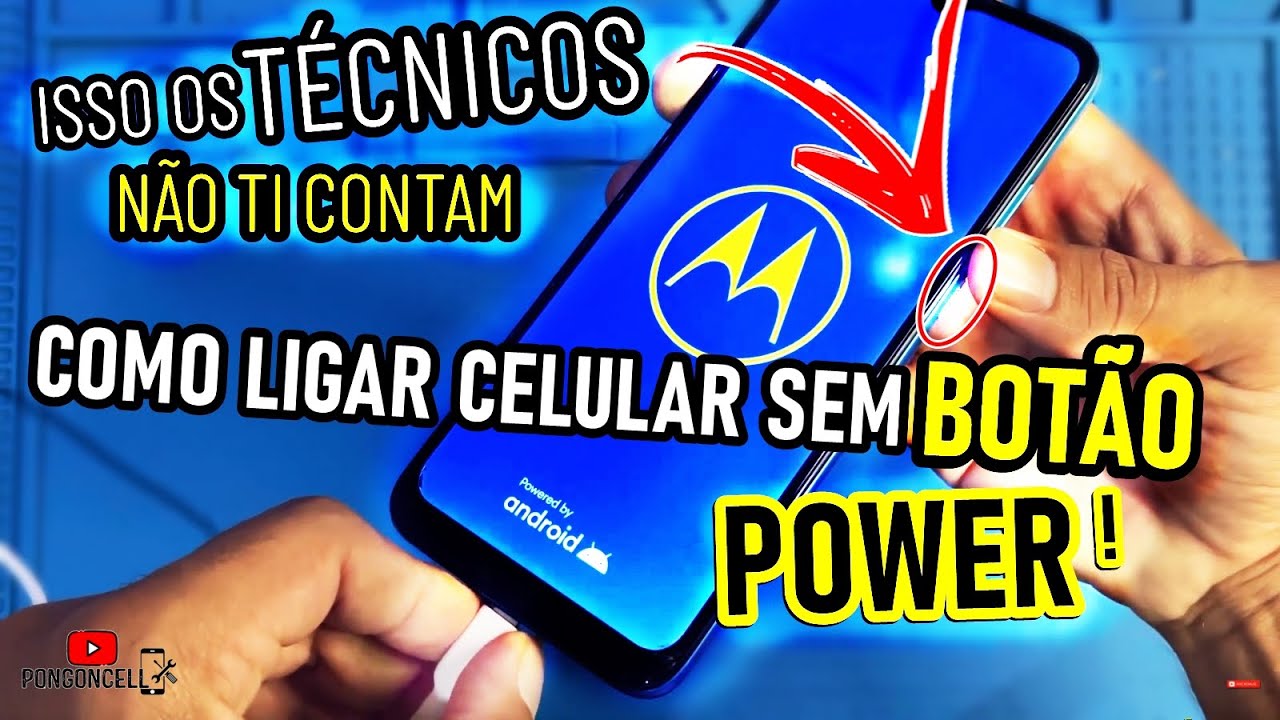 REVELADO! Como LIGAR celular MOTOROLA com o Botão Power quebrado. SECREDO DOS TÉCNICOS