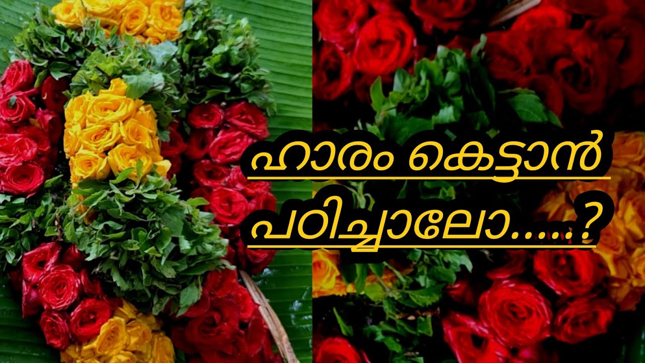ഹാരം കെട്ടാൻ പഠിക്കാം  #padma മാല കെട്ടുന്നതെങ്ങനെ  #undamala #pirimala #guruvayoor #തൈപൂയം #വനമാല