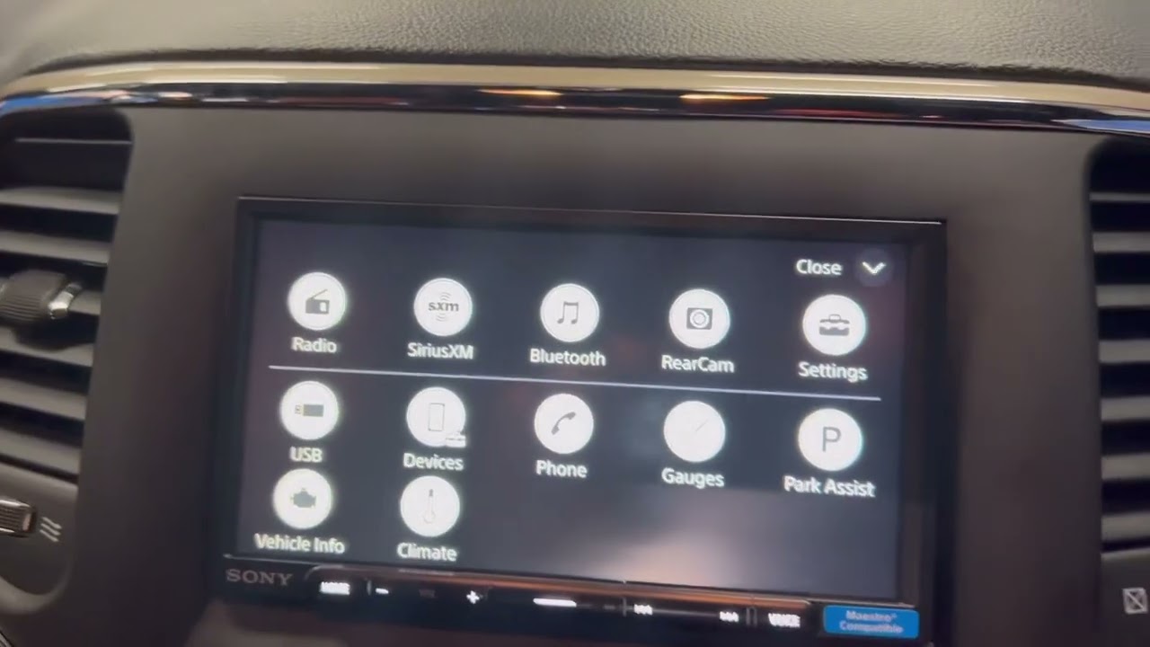 Sony radio install in a keep Grand Cherokee
