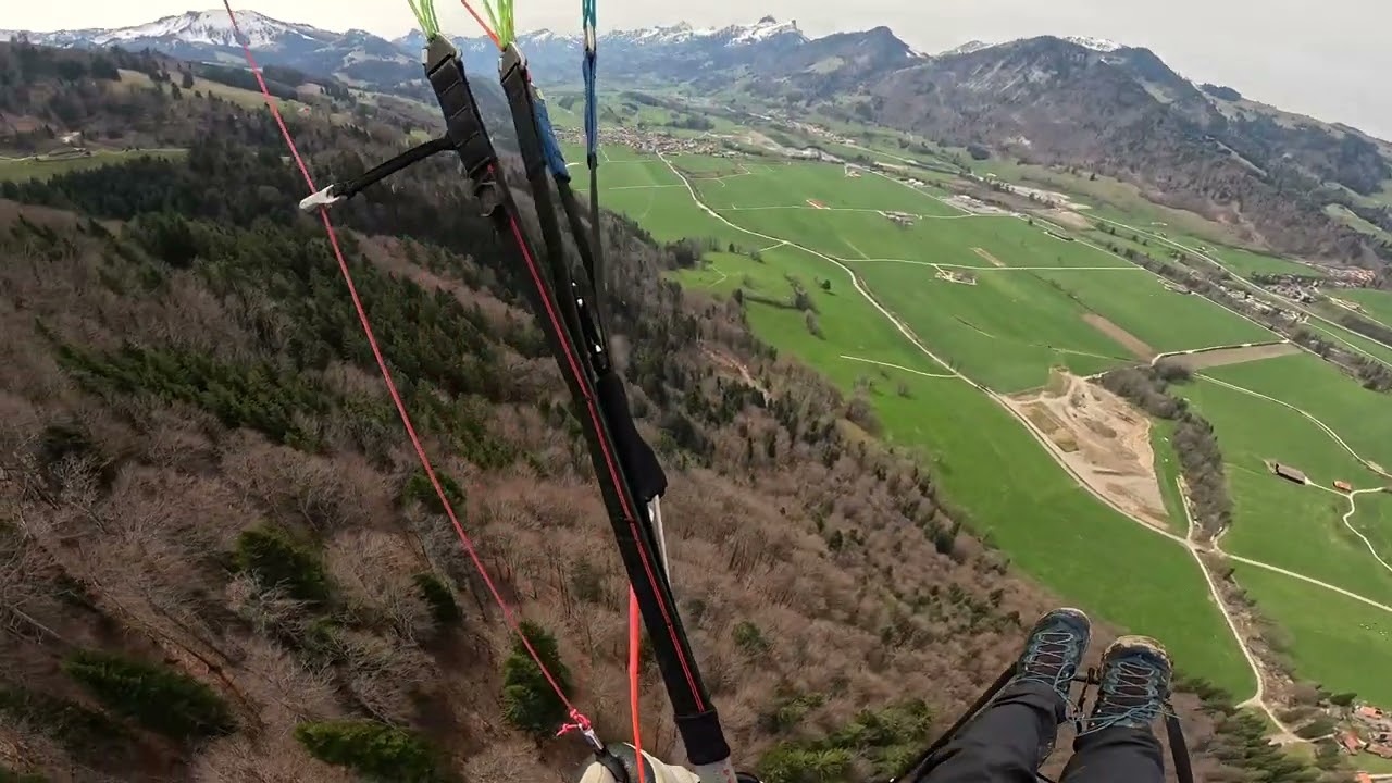 Test câle-pieds à Grandvillard