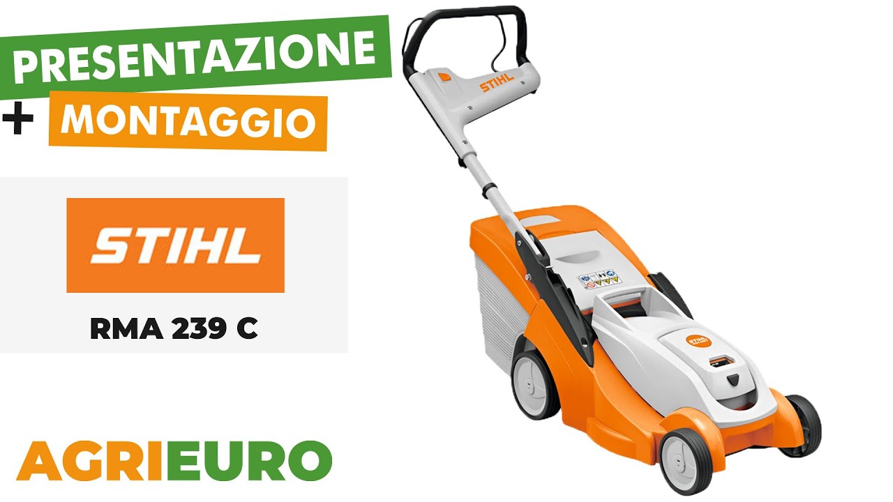 STIHL RMA 239 C - Tagliaerba a batteria 36V - Presentazione e Montaggio